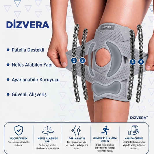 DizViva™ Ayarlanabilir Diz Destekleyici